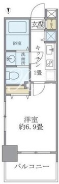 レジデンシア麻布十番 203 間取り図
