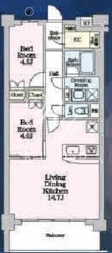 ラグゼナ平井ノース 208 間取り図