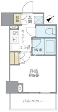 ブリリア日本橋茅場町 607 間取り図