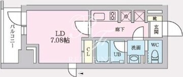 タスキプライムテラス後楽園 203 間取り図