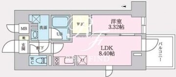 タスキプライムテラス後楽園 401 間取り図