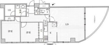 リエール市ヶ谷 402 間取り図