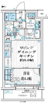 デュオステージ西荻窪2 108 間取り図