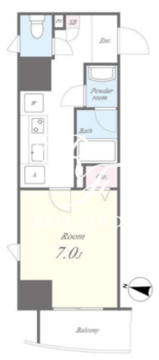 ラブールミノワ 301 間取り図
