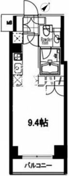 フレンシア麻布十番サウス 303 間取り図
