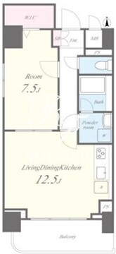グラシーナ文京 701 間取り図