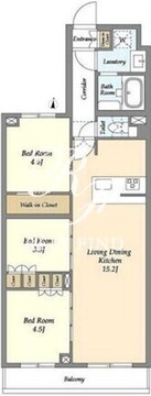 アジールコート練馬中村橋 323 間取り図