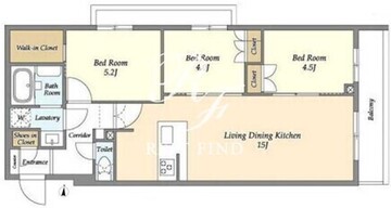 アジールコート練馬中村橋 217 間取り図