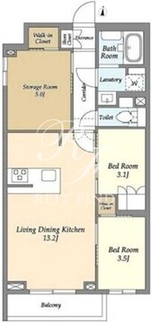 アジールコート練馬中村橋 120 間取り図