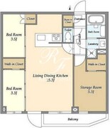 アジールコート練馬中村橋 222 間取り図