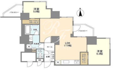 セレニティコート渋谷神泉 1604 間取り図