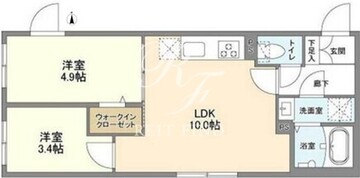 ウェルスクエア高円寺 204 間取り図