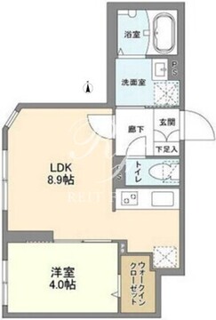 ウェルスクエア高円寺 102 間取り図