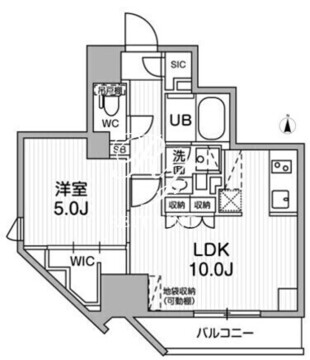 シーズンフラッツ蒲田ウエスト 401 間取り図