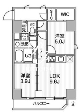 シーズンフラッツ蒲田ウエスト 902 間取り図