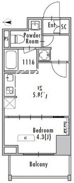 グランパセオ浅草入谷 702 間取り図