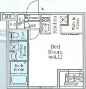 アイルプレミアム月島ドゥーエ 502 間取り図