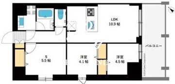 東京マンション 504 間取り図