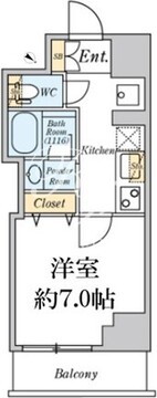 クレストコート志村坂上 902 間取り図