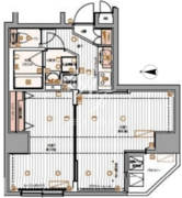 パティーナ上野 503 間取り図