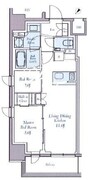 クレストコート東中野 1001 間取り図