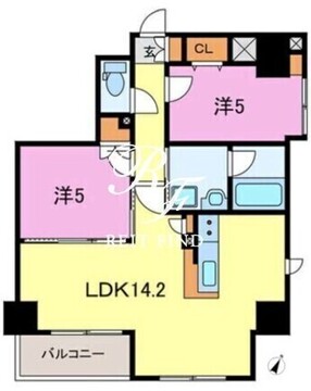 ハウオリ駒込 6B 間取り図