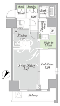 アーバンパーク西巣鴨 E-1502 間取り図