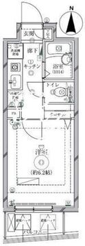リクレイシア西麻布 1-802 間取り図