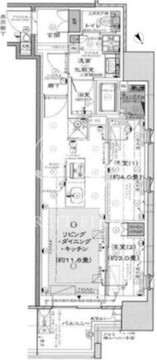 プラウド五反田 710 間取り図