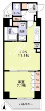 ジオエント中野 803 間取り図
