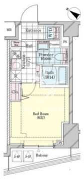 シェル品川戸越 107 間取り図