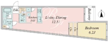エルスタンザ下北沢 101 間取り図
