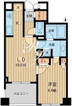 アーデン駒沢パークフロント 304 間取り図