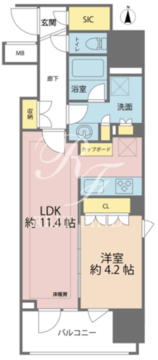 サンウッド錦糸町フラッツ 504 間取り図