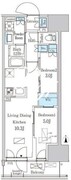 パークアクシス品川天王洲アイル 1205 間取り図