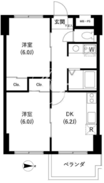 サンセゾンＩ 109 間取り図