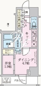 アークマーク方南町sta. 402 間取り図