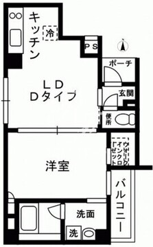 レジディア中野 1103 間取り図
