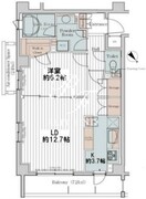 カスタリア三宿 306 間取り図