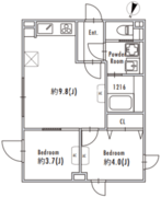 グランパセオ目黒花房山 303 間取り図