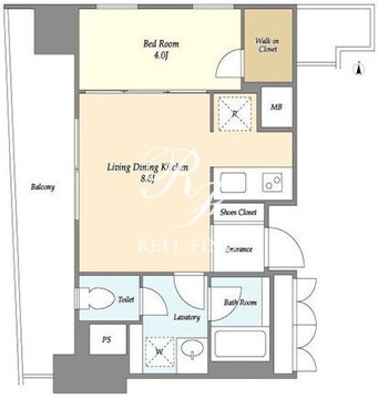 グランテール代々木 206 間取り図