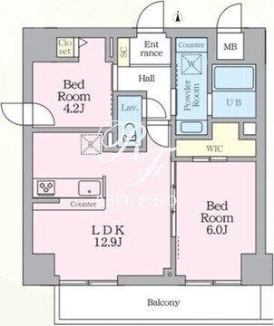 アルフィーネ桜上水 501 間取り図
