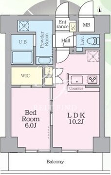 アルフィーネ桜上水 402 間取り図