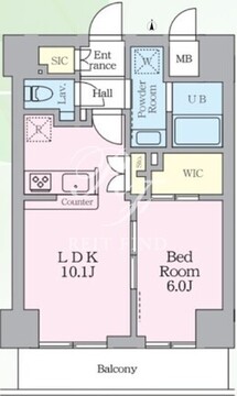 アルフィーネ桜上水 403 間取り図