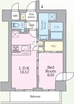 アルフィーネ桜上水 604 間取り図