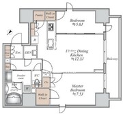 コンフォリア板橋区役所前 802 間取り図
