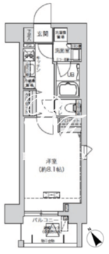 ブランシエスタ駒込 403 間取り図
