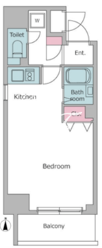 レジディア大井町 604 間取り図