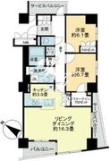 ストーリア品川 1506 間取り図