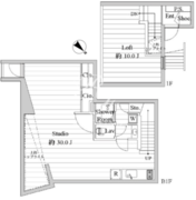 ルクレ南青山 103 間取り図